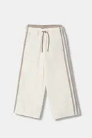 Dětské tepláky United Colors of Benetton béžová barva, s aplikací, 3UAPCF06T