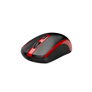 Genius ECO-8150 /Bezdrátová/Optická/1200DPI/4 tlačítka/2,4GHz/USB-A/USB-C nabíjení/ černo-červená