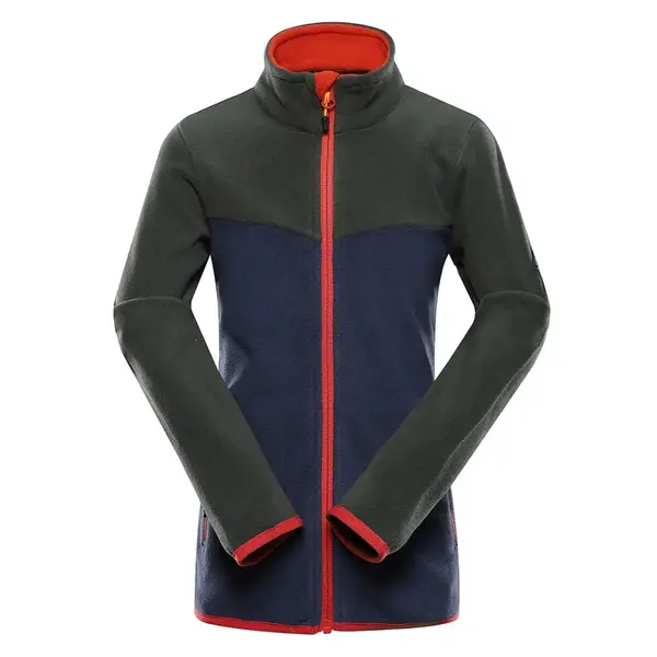 Dětská hřejivá mikina z mikrofleecu alpine pro siuso 3 zelená 140-146