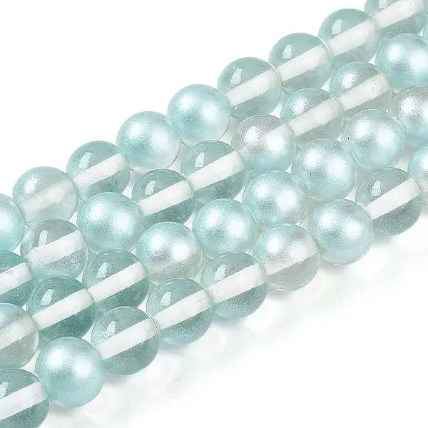 Baking Paint Transparent Glass Beads