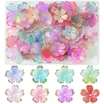 120Pcs 8 Colors Acrylic Bead Caps