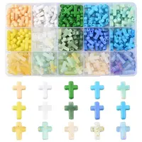 270Pcs 18 Styles Opaque Acrylic Beads