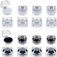16Pcs 4 Style Transparent Plastic