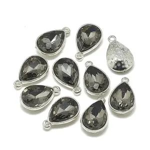 Alloy Glass Charms