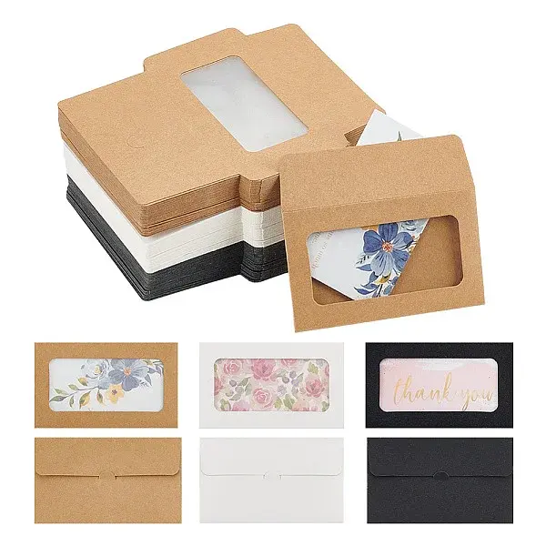150Pcs 3 Colors Paper Envelopes