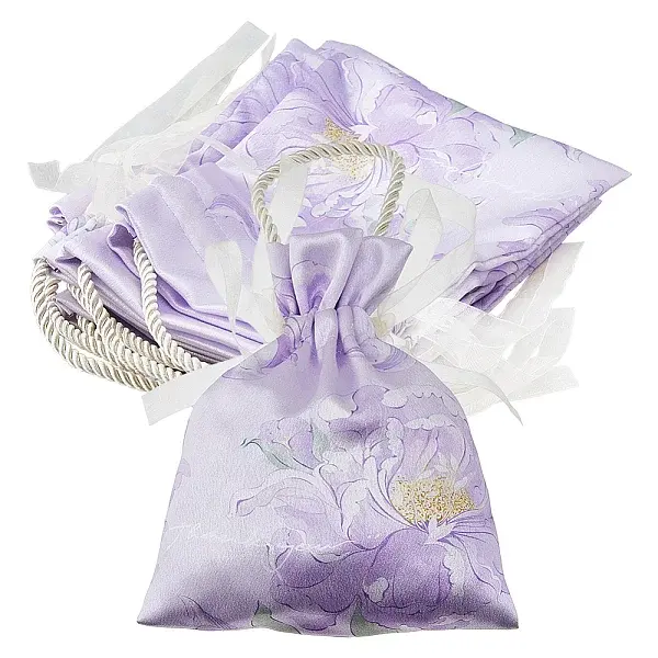 Rectangle Polyester Candy Gift Drawstring Bags