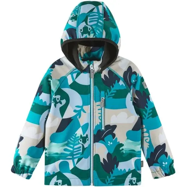 REIMA VANTTI Dětská softshellová bunda, zelená, velikost