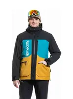 Meatfly pánská SNB & SKI bunda Manifold Black / Chai Tea | Černá | Velikost L