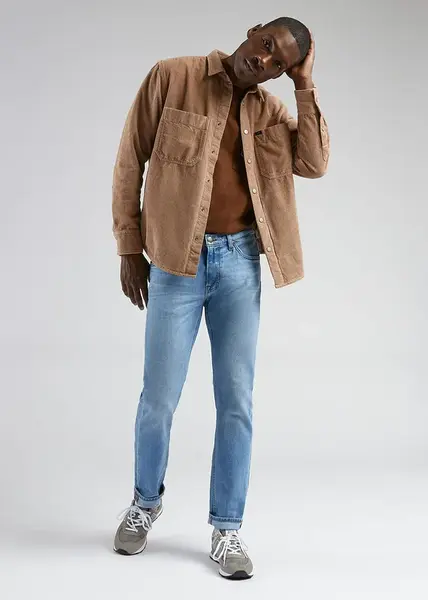 Pánské rifle LEE L707ICC24 DAREN ZIP FLY POWDER Velikost: 33/34