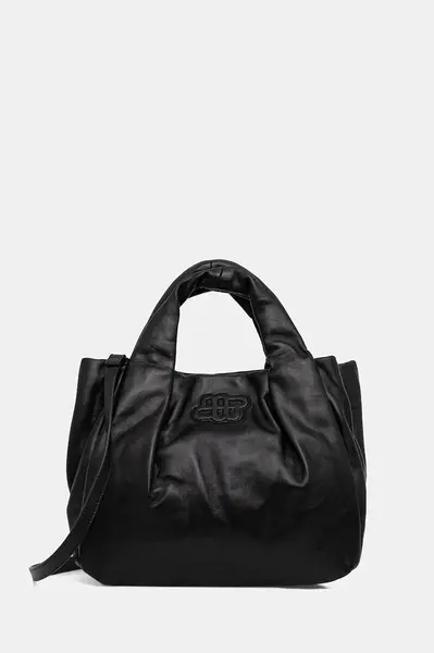 Kožená kabelka MUNTHE LIX černá barva, 253194825358