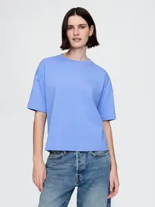 GAP Dámské Oversize crop tričko Heavyweight Americana 729563-02 Velikost: L