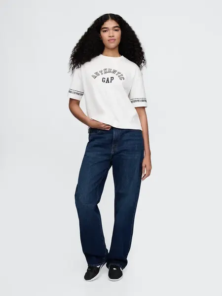 GAP Dámské Oversize tričko Heavyweight Americana 729563-04 Velikost: XL