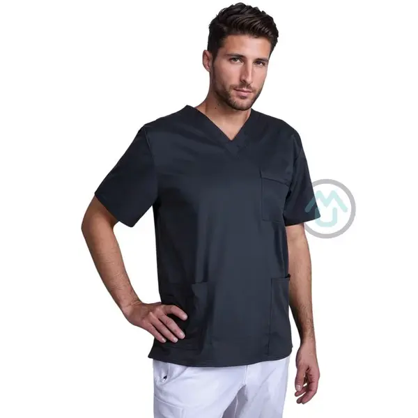 Pánska/ unisex blúza V výstrih - cínová XL