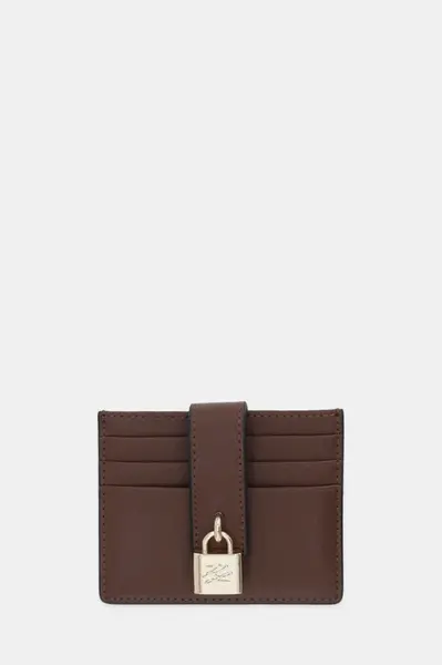 Kožené puzdro na karty Karl Lagerfeld K/AUTOGRAPH