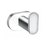 Háčok na ručníky Yukon, bielo-chrómová