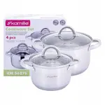 Sada hrncov 4 ks 2,1 l/3,9 l