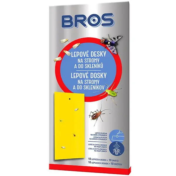 Bros desky lepové do skleníku 10 ks