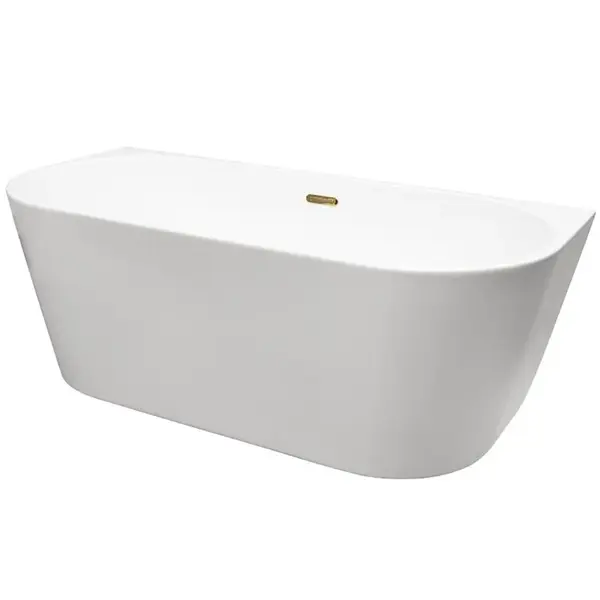 Voľne stojaca vaňa nástenná Vica New 160/80 + sifón klik-klak čistený z hora s prepadom štrbinovým slim čierny