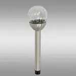 Solárna lampa INOX 8CM CRACK EKO0609