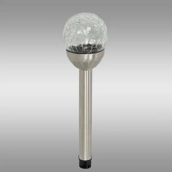 Solárna lampa INOX 8CM CRACK EKO0609