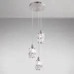 Závesná lampa 15760-3 chróm, krištáľ LW3
