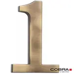 Cislo 3D bronz cesany 1 - 5 cm