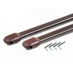 Teleskopická vitrážová tyč hnedá 100-180 cm