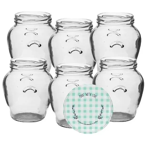 Zavařovačky to-106 ml bal 6 ks+ víčko fi 53