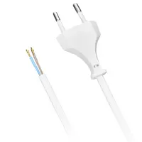 Flexo šňůra 2x0,75 mm2 délka 2 m bílá