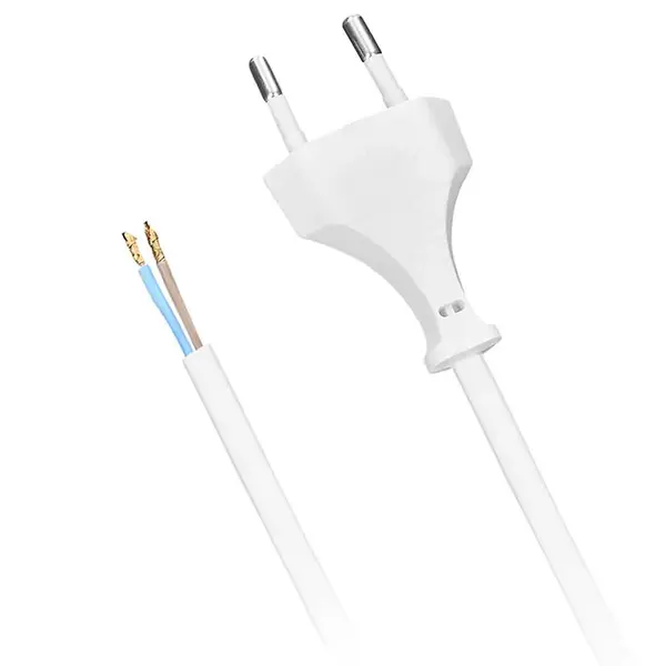 Flexo šňůra 2x0,75 mm2 délka 2 m bílá