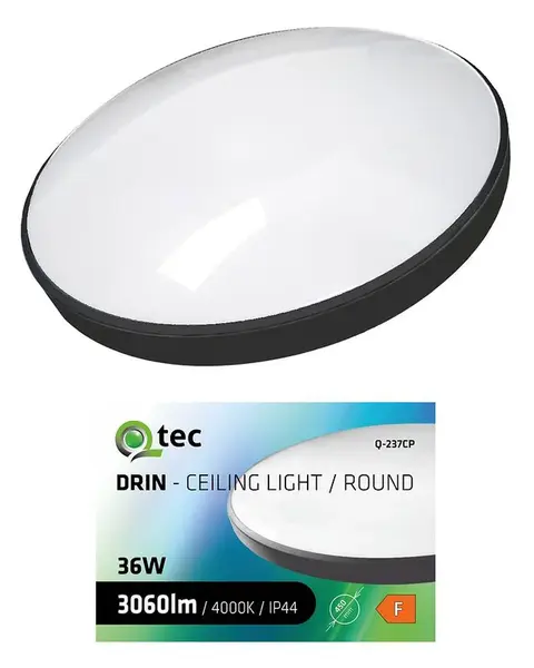 Svitidlo QTEC 36W 4000K Black