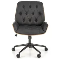 Otáčecí křeslo Gavin ořech/černá