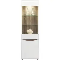 Vitrína Lionel Li06 Dub S./ Biela