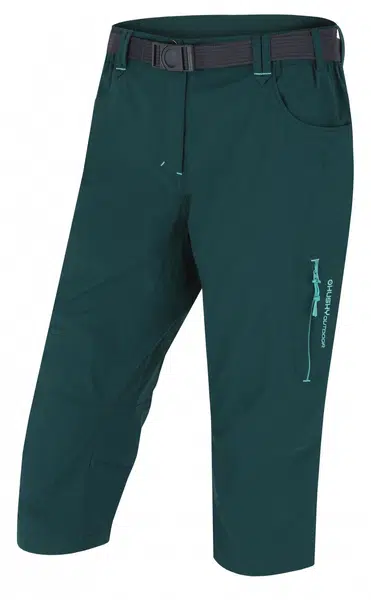 Husky Klery L L, dk. green Dámské 3/4 kalhoty