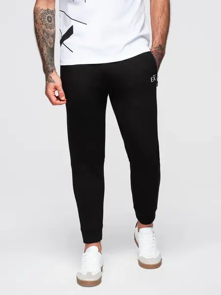 Pánské tepláky Ombre s žebrovanými kalhotami