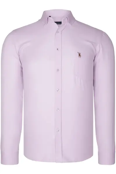 G985 DEWBERRY MEN'S SHIRT-PINK