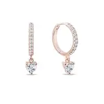 Diamantové kroužky se srdíčkem v růžovém zlatě KLENOTA