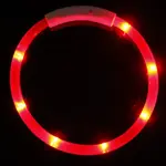 Reedog Easy Light USB dobíjecí svítící obojek pro psy a kočky - červená