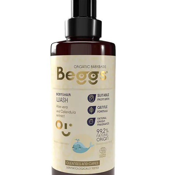 Beggs Dětský sprchový gel na tělo i vlasy 200 ml
