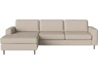 Pohovka Scandinavia 3 místná s lenoškou vlevo, více variant - Bolia Látka: kolekce London | barva - světle béžová, Nožičky: nerezová ocel 15 cm