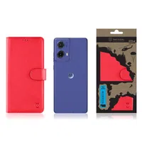 Flipové pouzdro Tactical Field Notes pro Motorola Moto G85 5G, čerevená