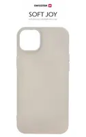 Zadní kryt Swissten Soft Joy pro Apple iPhone 15 Pro, kamenně šedá