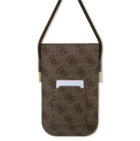 Taška Guess PU 4G Metal Logo Script Phone Bag, brown