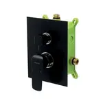 Novaservis Nobless Tina sprchová a vaňová batéria vrátane podomietkového telesa čierna / chróm box38051r,5 BOX38051R.5