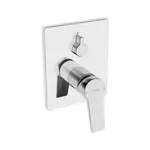 Hansa Twist sprchová a vaňová batéria bez podomietkového telesa chróm 89849083