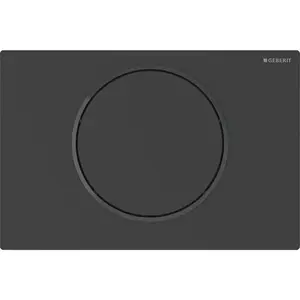 Geberit Sigma10 ovládacie tlačidlo oceľ matná čierna 115.863.16.6
