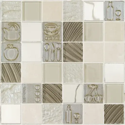 Sklenená mozaika Mosavit Kitchen beige 30x30 cm mat / lesk KITCHENBE