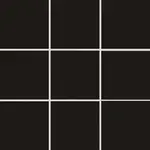 Mozaika Rako Color Two čierna 10x10 cm lesk GAA0K548.1