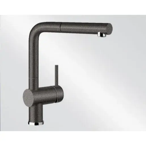 Blanco Linus - S drezová batéria s vyťahovacou sprškou čierna 526148