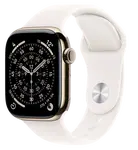 APPLE Watch 11 GPS + Cellular 42mm zlatý titán - svetlo rumený športový remienok - M/L